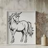 Artistic Unicorn Vector Illustration