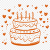 Cake Image In SVG, PNG, PDF And DXF File Formats