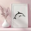 Free Unique Dolphin Vector Art SVG - Commercial Use