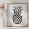 Beautiful Pineapple SVG, PNG, PDF And DXF Files