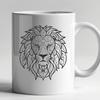 Artistic Lion In SVG & PNG