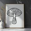 Beautiful Mushroom - Laser PNG