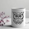 Stunning Owl Printable Image In DXF For Free Download