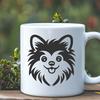 Stunning Pomeranian In DXF For Free Download