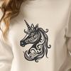 Artistic Unicorn - Laser Engraver SVG