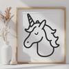 Unique Unicorn Printable Artwork PDF - Free Download