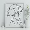 Weimaraner Decal In SVG File Format For Free Download