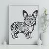 Stunning Standing Welsh Corgi - PNG