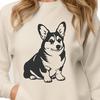 Free Sitting Welsh Corgi Vector Art