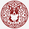 Sitting Welsh Corgi DXF