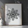 Artistic Snowflake - Xmas SVG Free Download