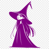 Free Unique Witch Vector Drawing