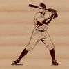Detailed Baseball SVG Image A vector illustration of a baseball with stitching detail and texture.