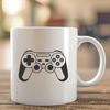 Beautiful Vector Gaming Controller Design A detailed 2D illustration of a modern game controller with buttons and joysticks.