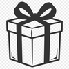 A minimalist svg gift box illustration with a simple design.