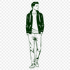 SVG Figure Design Illustration An adult male figure in vector format.