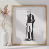 Stylized Male Figure SVG Design A stylized illustration of a male figure, created as a vector graphic.