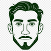 Male Vector Graphic A graphic representation of an adult human male in digital SVG design.