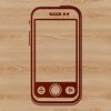 High-Quality Mobile Device Vector Graphic A high-resolution digital representation of a mobile phone device in a vector format.
