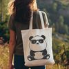 Panda in Shades A cute black and white panda wearing sunglasses in a cartoon style.