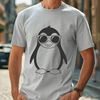 Summer Penguin in Shades A cartoon penguin wearing sunglasses on a summer day.