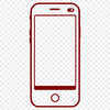 Digital Mobile Device Artwork A stylized illustration of a smartphone with various digital features.