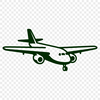 Illustrative vector graphic of a modern airplane in flight.