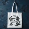 Cute Amphibian with Shades An illustration of a salamander wearing glasses in a whimsical design.