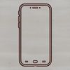 Tech Device Illustration Illustrated mobile phone with modern design elements.