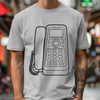 Modern Phone Illustration in SVG Format A telephone vector graphic illustration in various formats, including PNG and PDF.