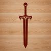 Detailed Vector Sword Illustration A detailed, editable vector illustration of a sword.