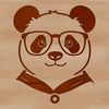 Animal SVG Art with Glasses A wildlife illustration of a panda wearing glasses, created as an SVG vector graphic.