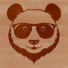 Panda in Cool Shades An SVG illustration of a panda wearing sunglasses, suitable for digital use.