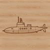 High-Tech Deep Sea Vehicle A detailed illustration of a military-grade submarine, suitable for use in various digital formats such as PNG, PDF, or DXF.
