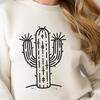 Artistic Cactus - Vinyl PNG