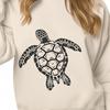 Creative Sea Turtle In SVG, PNG, PDF And DXF File Formats - Free