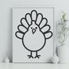 Turkey Image In SVG, PNG, PDF And DXF Formats