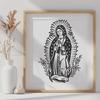 Stunning Virgin Mary In DXF - For Free Download, Commercial Use