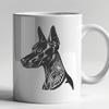 Artistic Doberman Pinscher Stencil