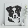 Cute Australian Shepherd In DXF Format