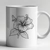 Stunning Hibiscus In PDF And PNG