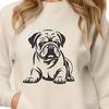 Beautiful Bulldog In DXF Free Commercial Use Download