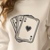 Colorful playing card set in vibrant vector design A set of playing cards in various colors and suits, designed as vector graphics for digital use.