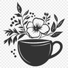 Free Free Coffee Cup - Free DXF Download, Commercial Use