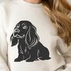 Unique Sitting Puppy In DXF - Commercial Use