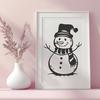 Free Unique Snowman Decal