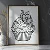 Stunning Cupcake In SVG Format - Free Download