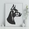 Free Beautiful Doberman Pinscher - Free DXF Download, Commercial Use