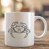 Crab Illustration In SVG, PNG, PDF And DXF File Formats