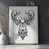 Ornate Deer In SVG - Free Digital Download